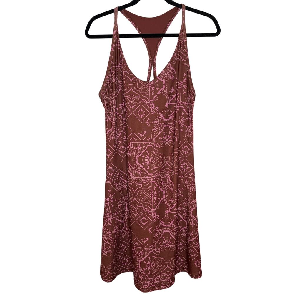 Prana Mauve Patterned Racerback Dress - Picture 2 of 9